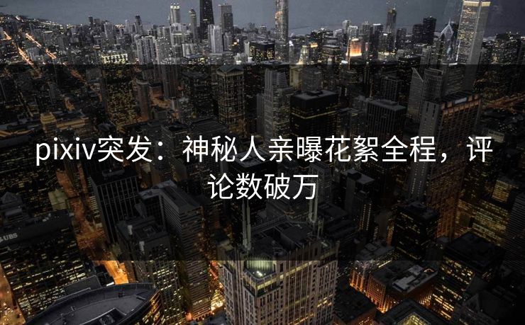 pixiv突发：神秘人亲曝花絮全程，评论数破万